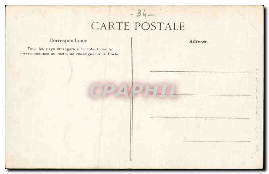 CPA Chateau de Brissac Le salon — Rückseite