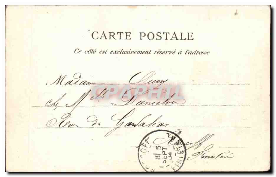 CPA Paris Musee et square de Cluny — Rückseite