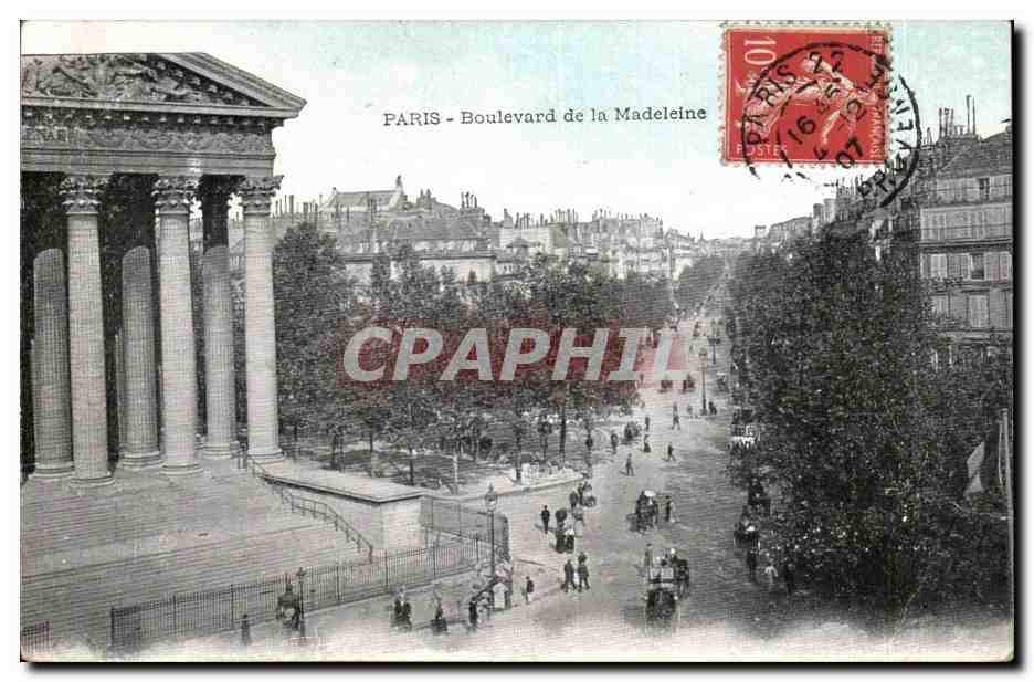 CPA Paris Boulevard de la Madeleine