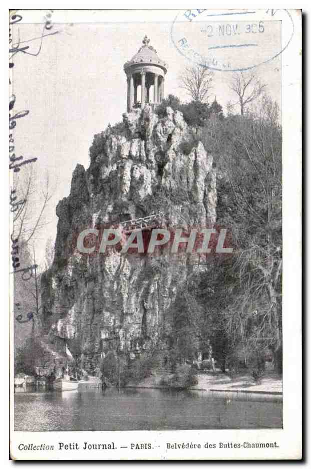 CPA Paris Belevedere des Buttes Chaumont