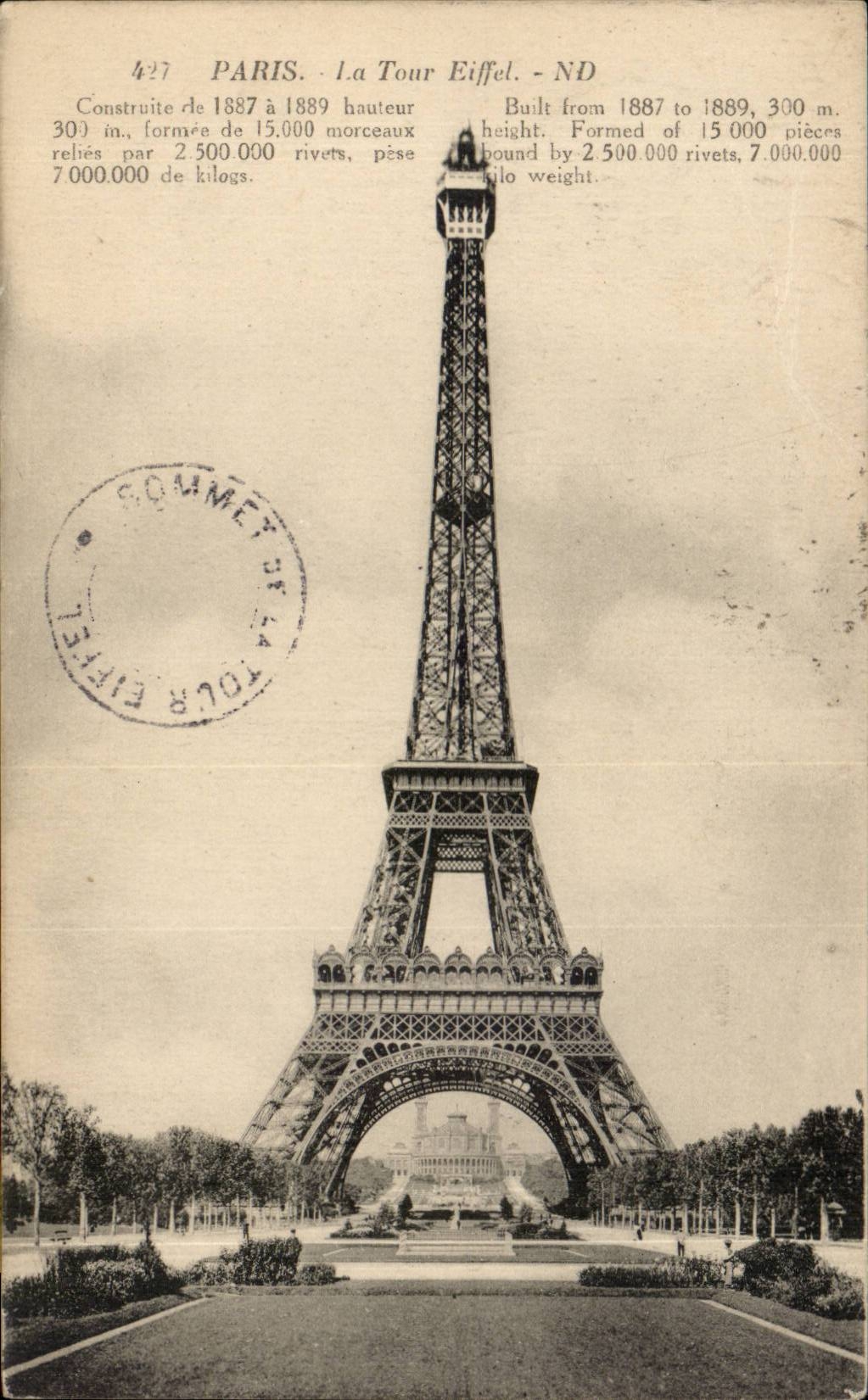 CPA Paris La Tour Eiffel