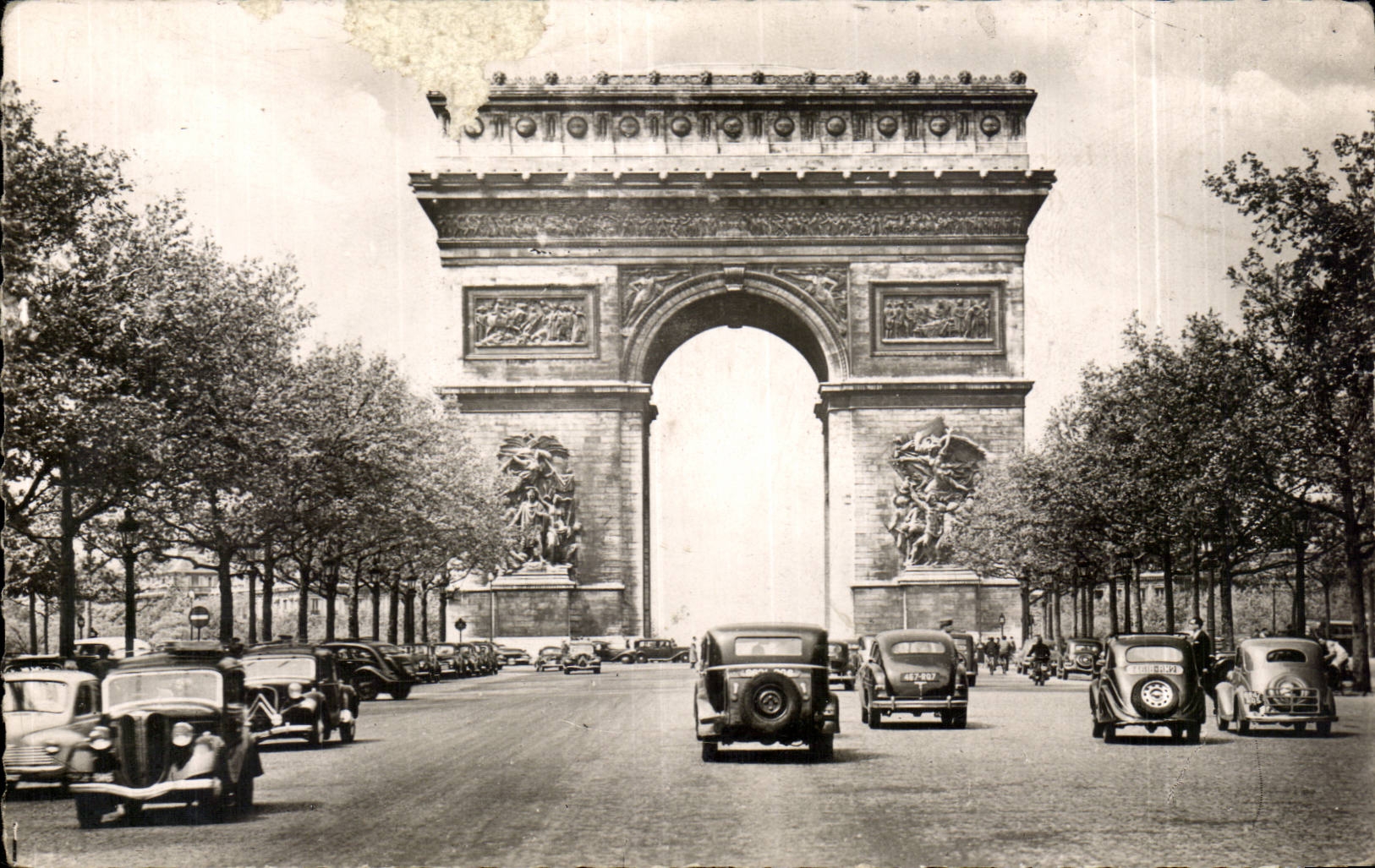 CPA Paris Arc de triomphe