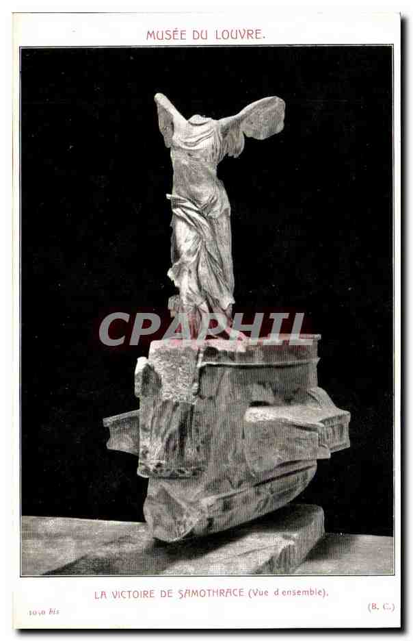 CPA Paris Victoire de SAmothrace Musee du Louvre