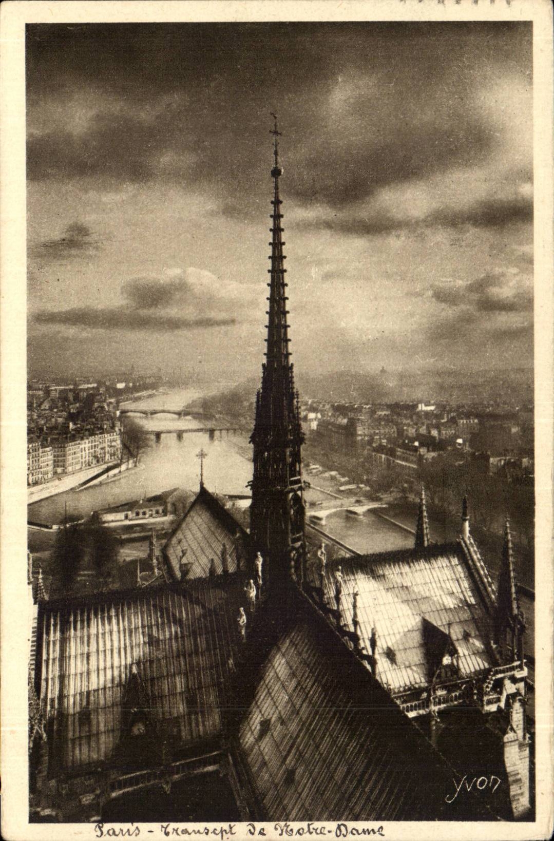 CPA Paris Transept de Notre DAme