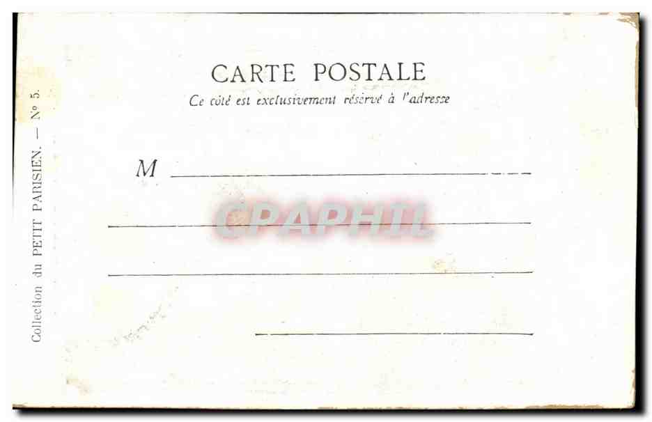 CPA Paris place de la Republique — Verso