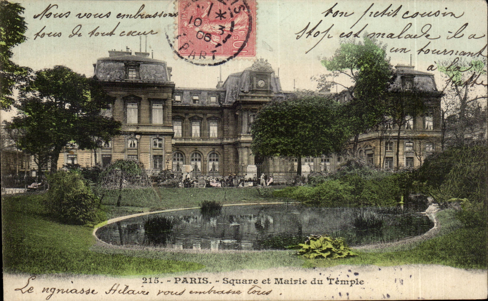 CPA Paris Square et Mairie du temple