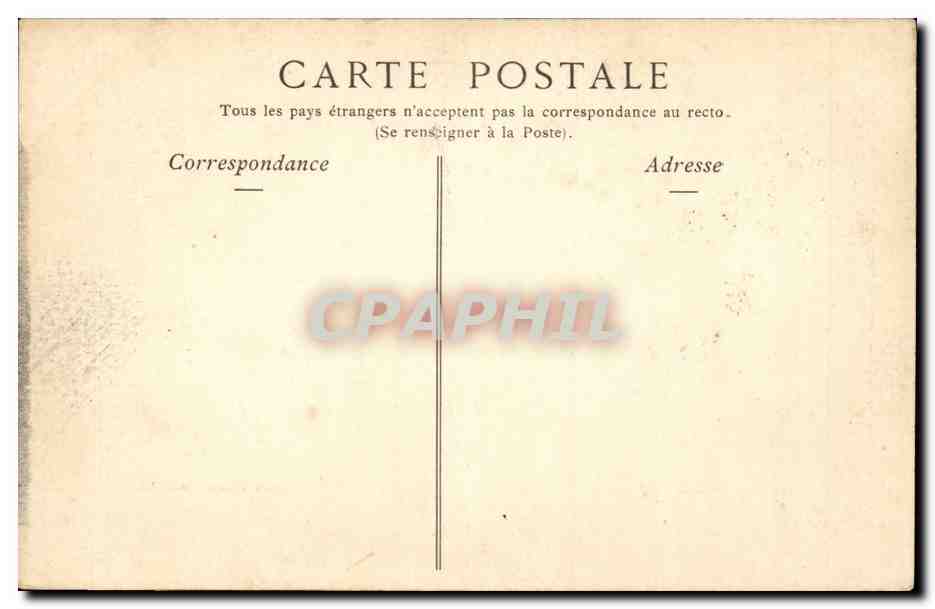 CPA Paris Monument eleve a la memoire de Pasteur motif de soubassement ( boeufs ) — Verso