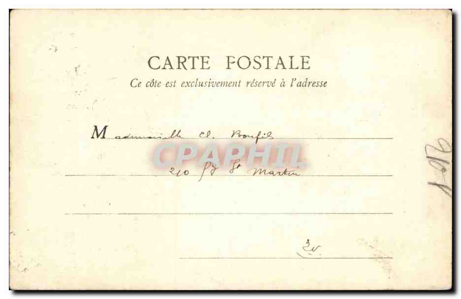 CPA Paris Fontaine Medicis — Rückseite