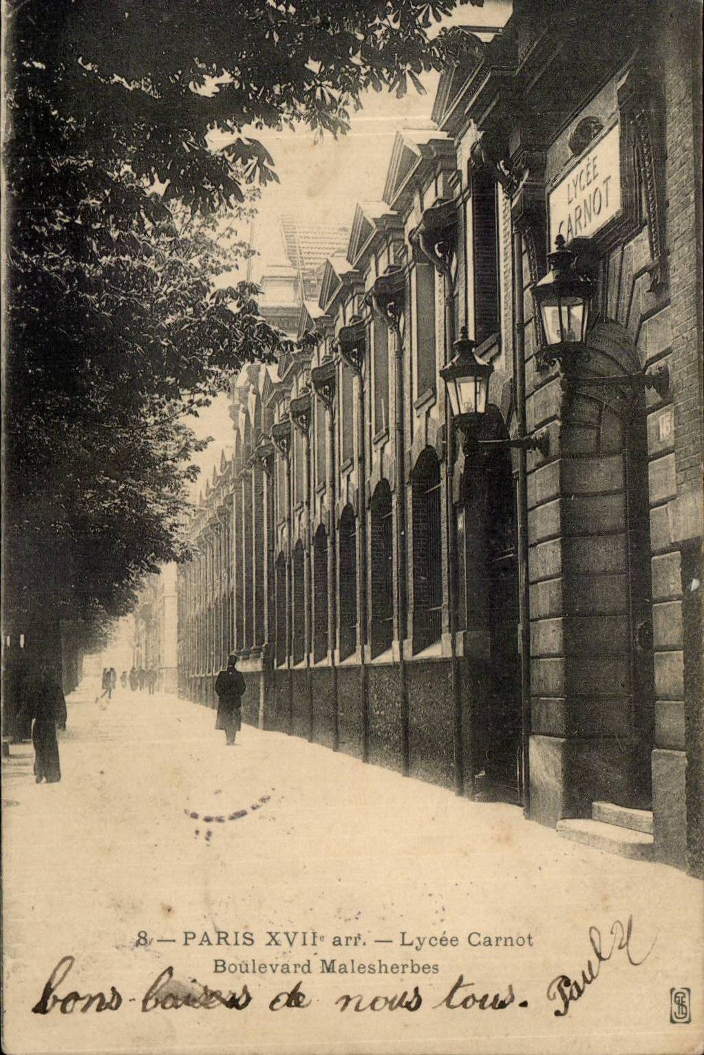 CPA Paris Lycee CArnot Boulevard Malesherbes