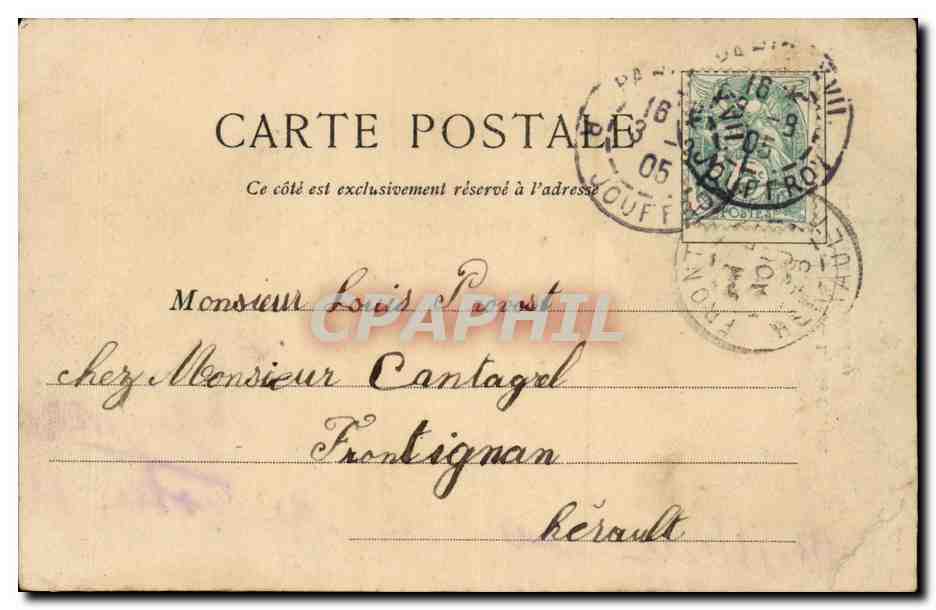CPA Paris Lycee CArnot Boulevard Malesherbes — Rückseite