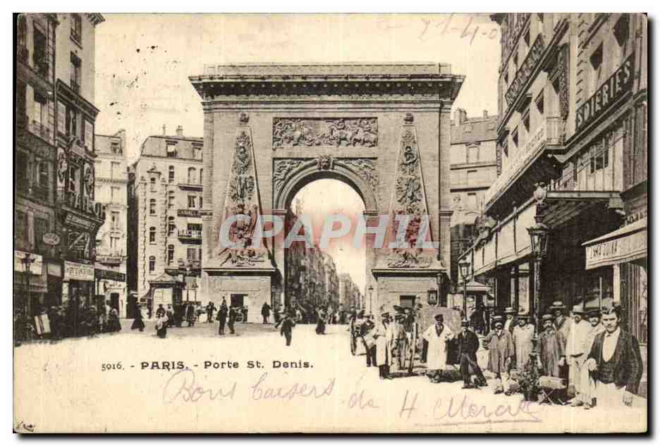 CPA Paris porte St Denis