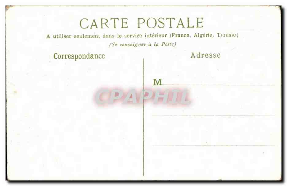 CPA FAntaisie Fleurs — Rückseite