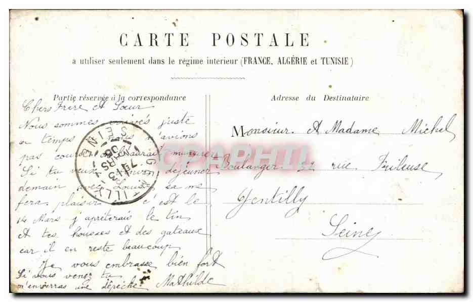 CPA FAntaisie Enfant Bebe — Rückseite