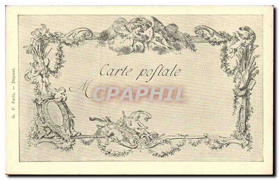 CPA Les chefs d'oeuvre de l'art La Ravaudeuse Cochin Ravenet — Verso