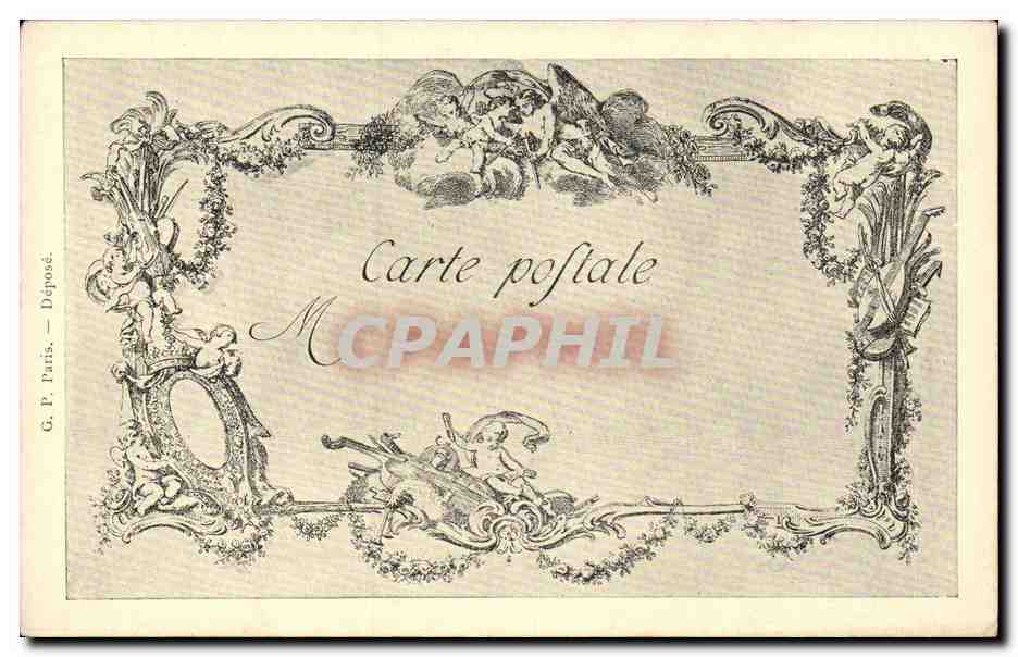 CPA Les chefs d'oeuvre de l'art Charles de France et Marie adelaide de France Drouais Beauvarlet — Verso