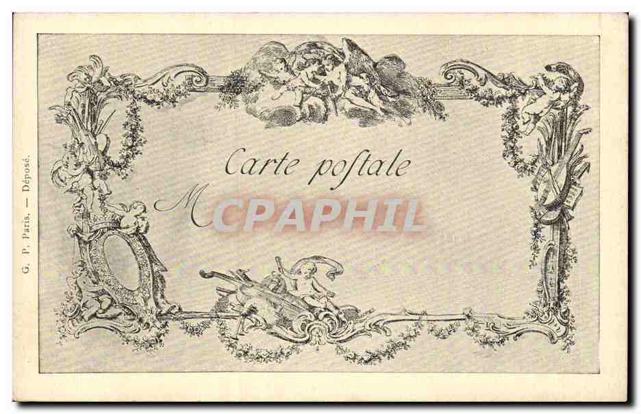 CPA Les chefs d'oeuvre de l'art Les enfants du duc de Bethune Drouais Beauvarlet Chien Dog Guitare Guitar — Verso