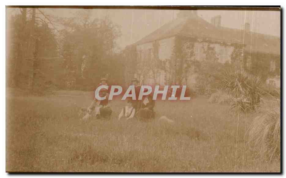 CARTE PHOTO Maison et jardin