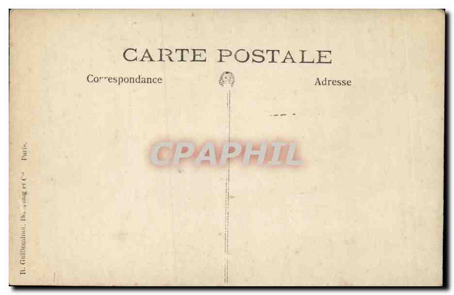CARTE PHOTO Maison et jardin — Verso