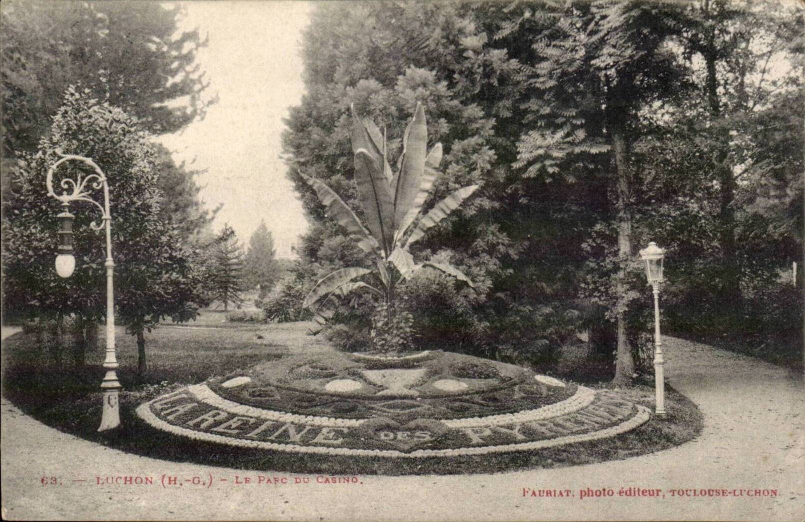 Luchon CPA Le parc du casino
