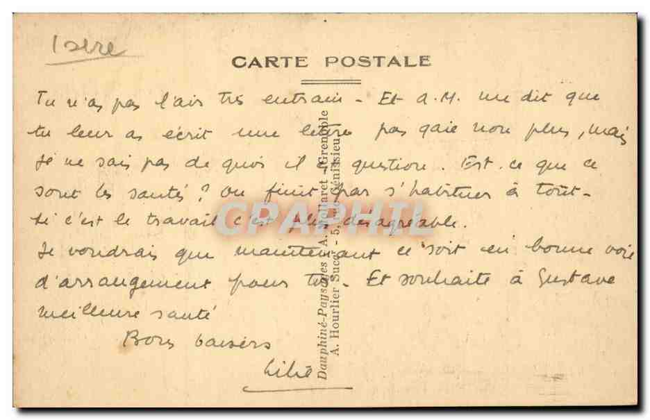 Villard-de-Lans — Le Boir Damier und die Passerelle über die Fauge — Rückseite