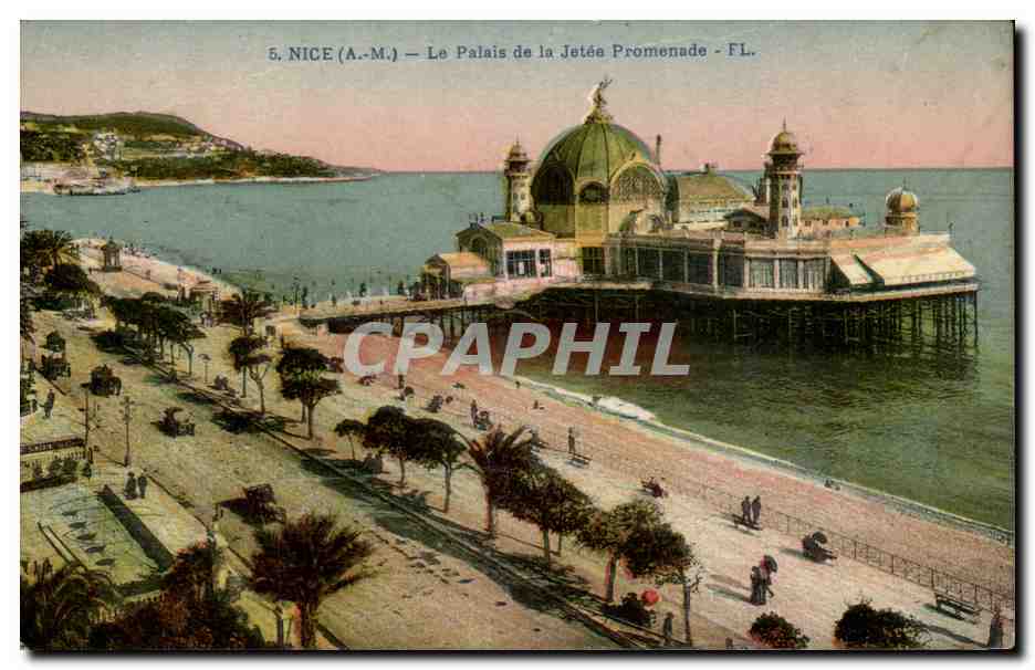 CPA Nice Le palais de la jetee promenade