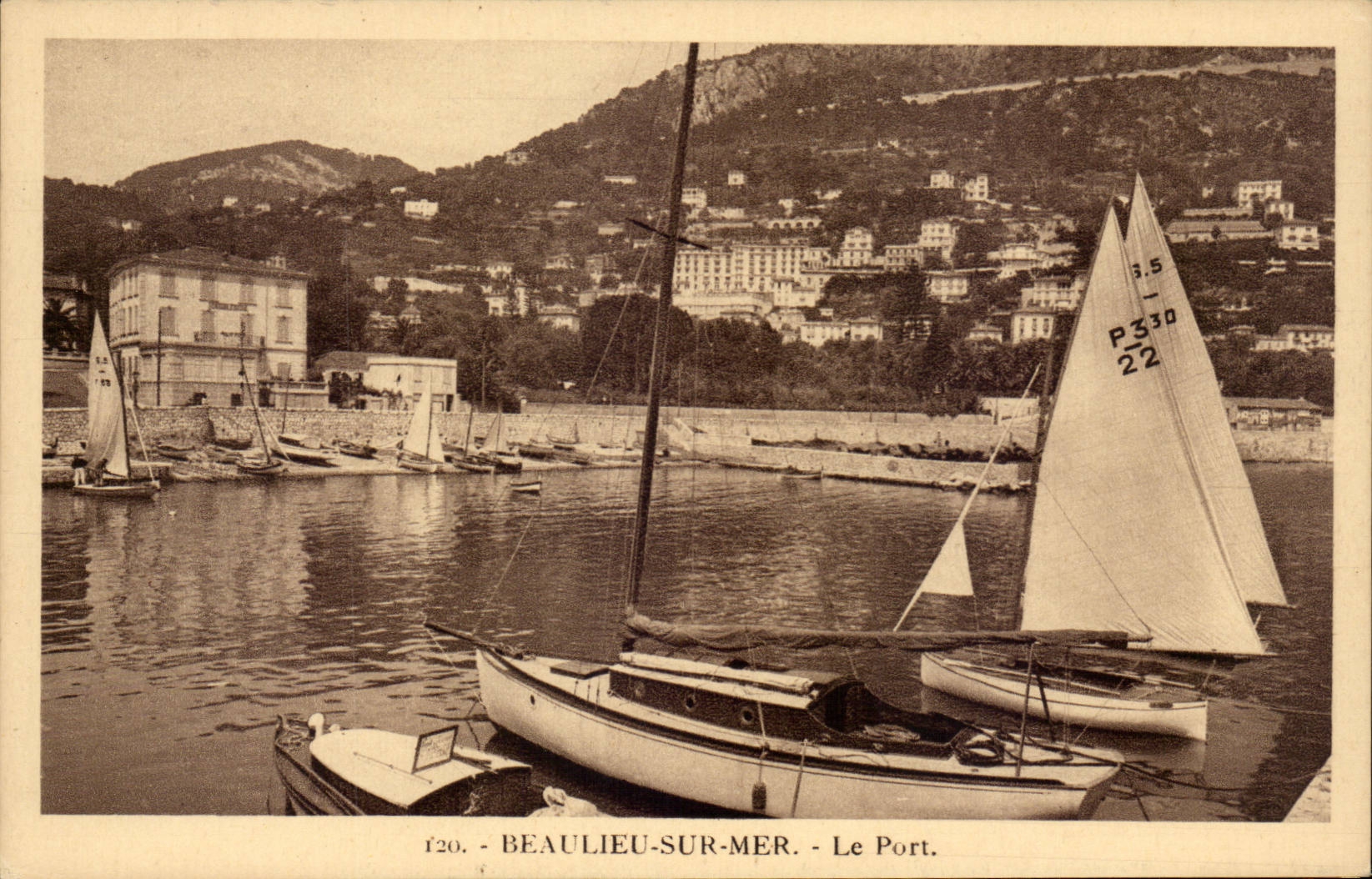 CPA Beaulieu sur Mer le port
