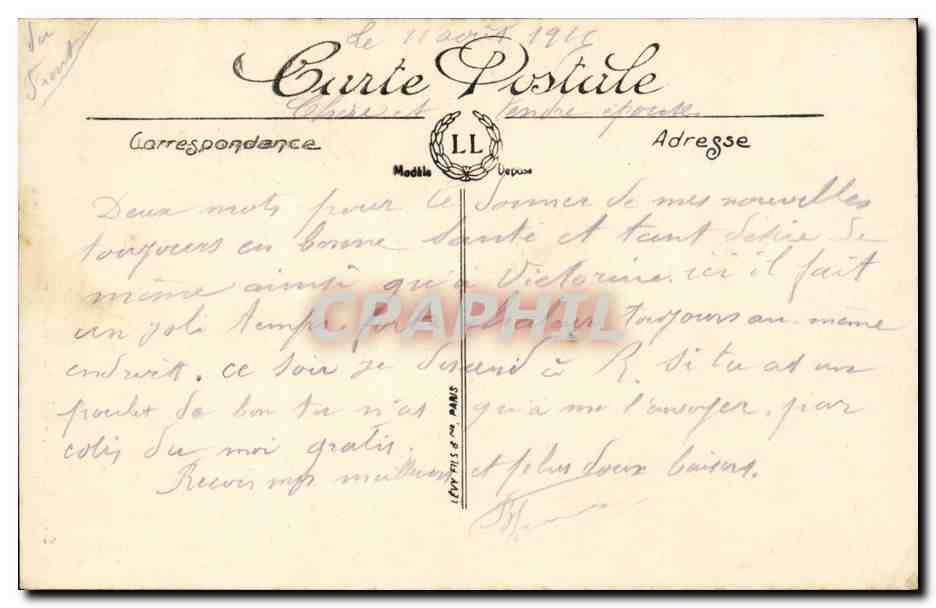 CPA Reims La cathedrale — Verso