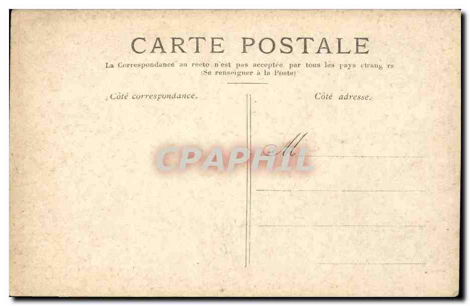 Paris CPA Place de la Concorde — Verso