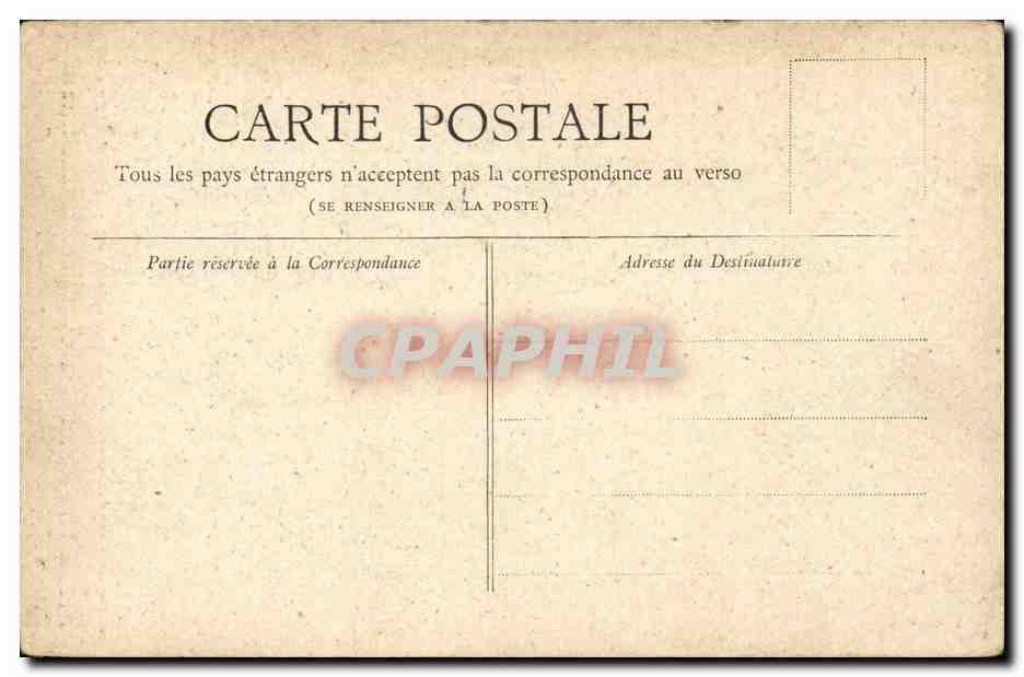 Paris CPA Belevedere des Buttes Chaumont — Rückseite