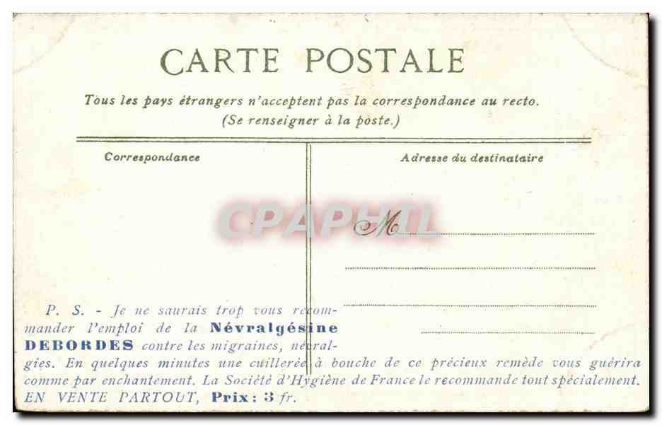 Paris CPA Bois de Boulogne Une bonne partie de canotage — Rückseite