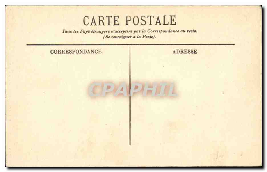 Paris CPA La Sainte Chapelle — Verso