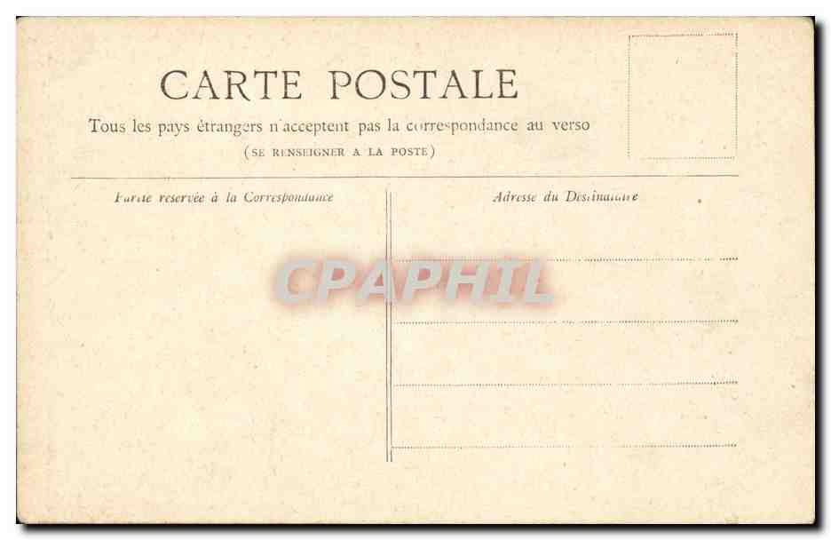 Paris CPA Eglise Saint Augustin — Verso