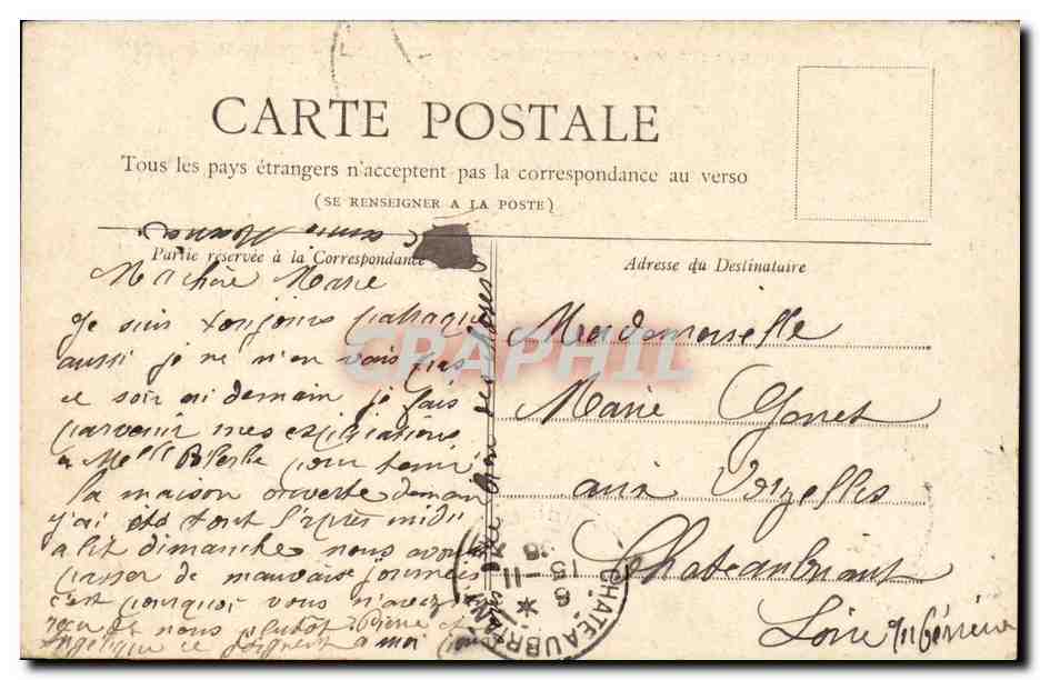 Paris CPA Belevedere des Buttes Chaumont — Rückseite