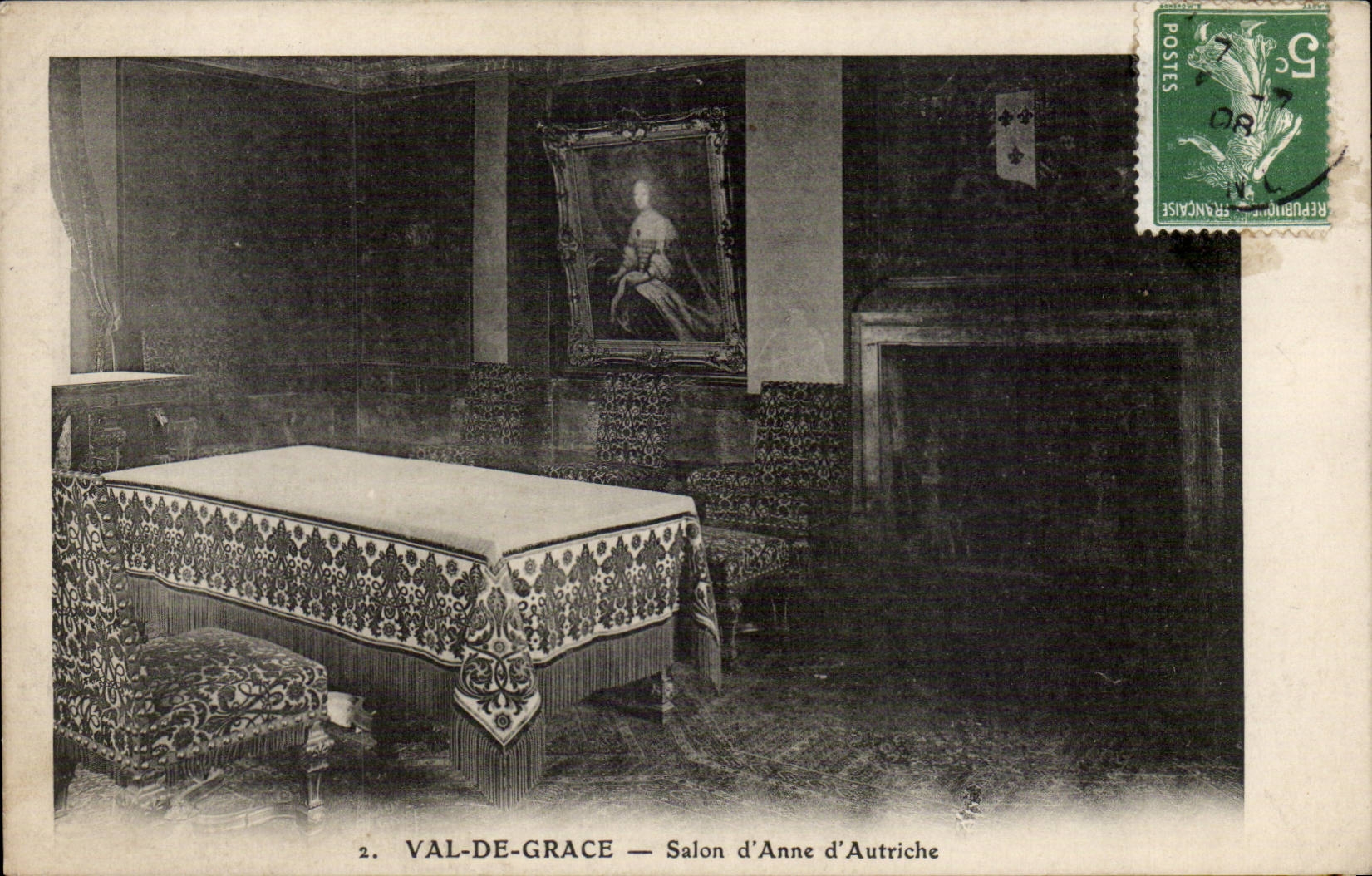 Paris CPA Val de Grace Salon d'Anne d'Autriche