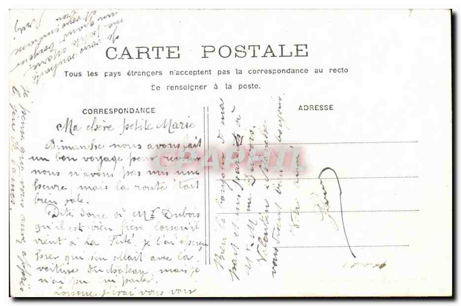 CPA Fantaisie Enfants — Verso