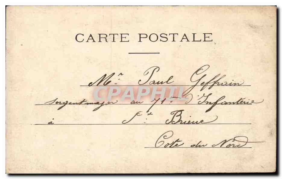 Une gros Baisée — scène de village — R.P.I. 158, éditée par C. Moire — Verso