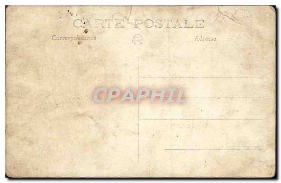 CARTE PHOTO Le verre d'aperitif au cafe Folklore — Rückseite