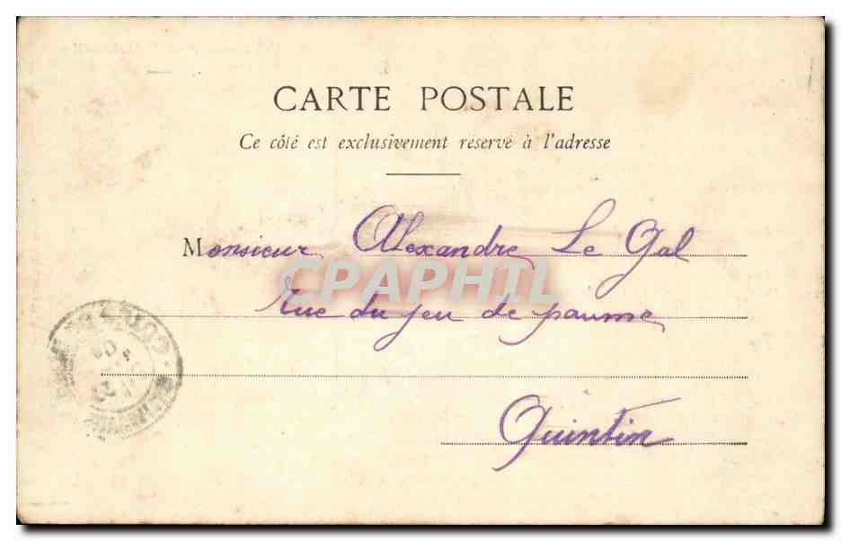 Pierrette und Polichinelle — Zwei junge Frauen in historischem Kleid — Verlag H. Manuel, Paris — Rückseite