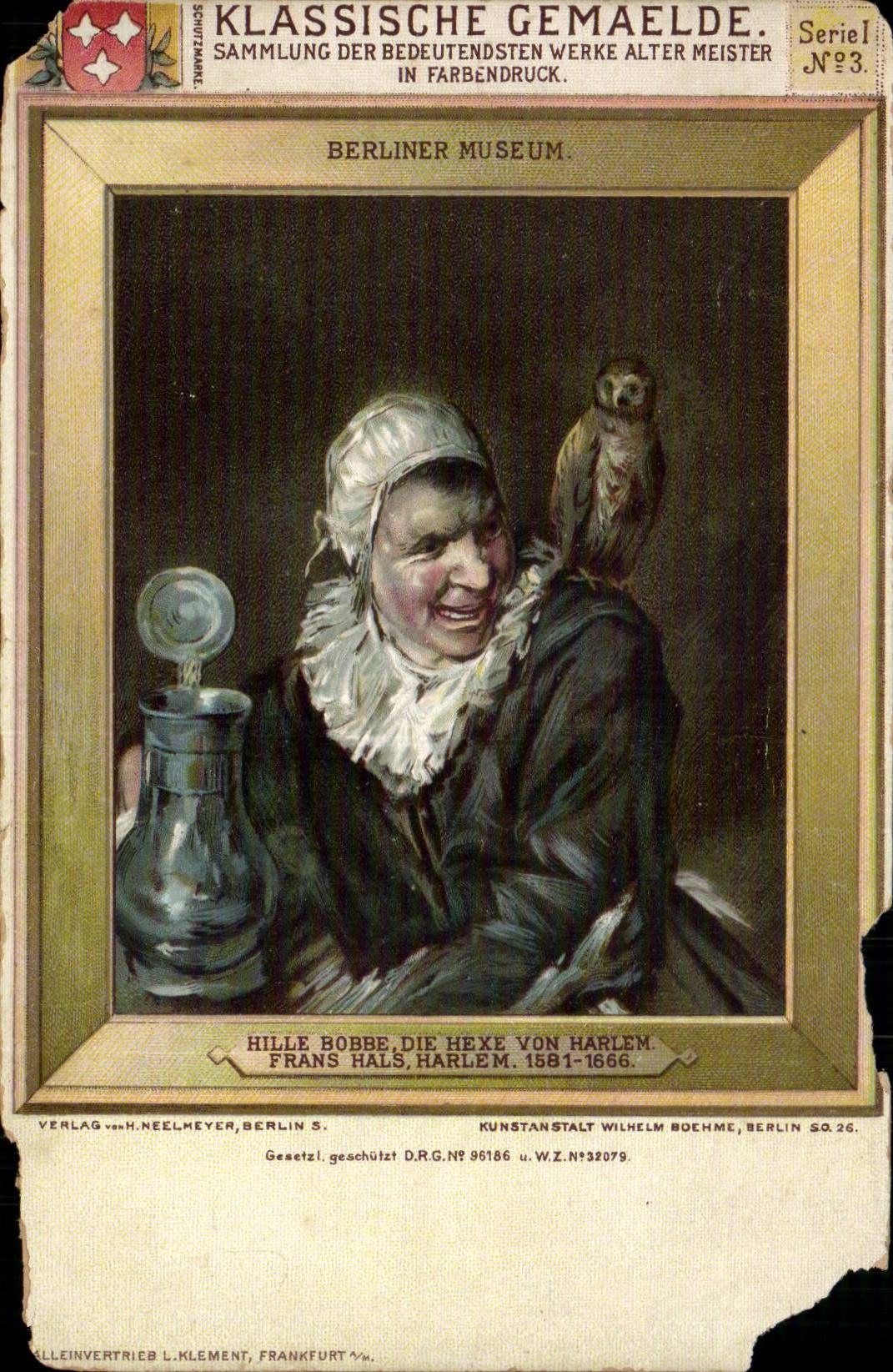 CPA Berliner Museum Frans Hals Harlem Chouette Hibou oiseu