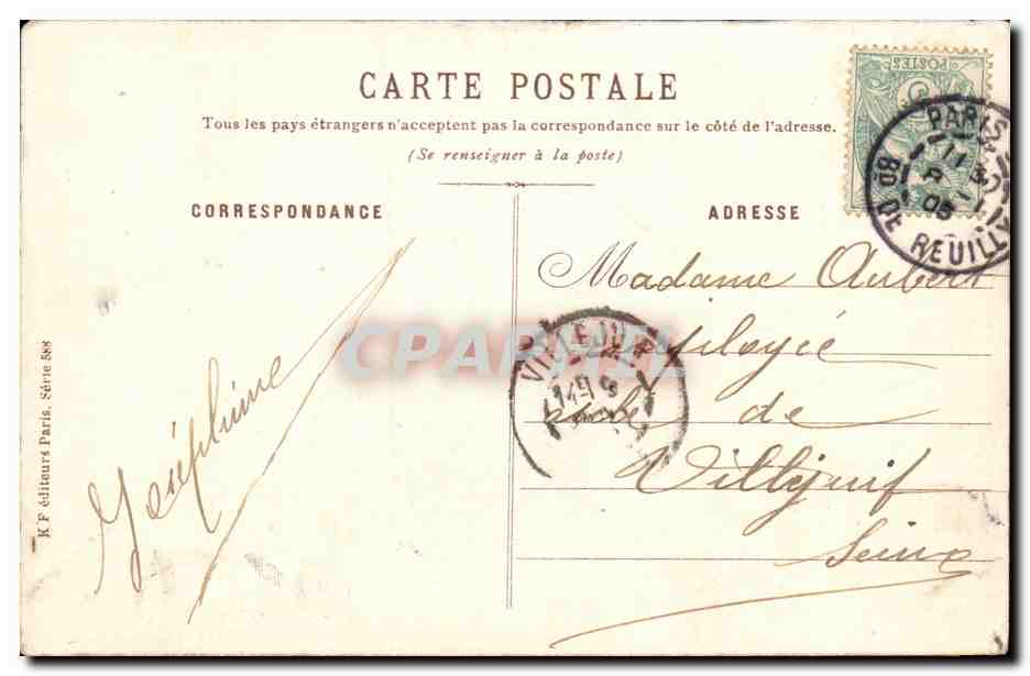 CPA Fantaisie Glaneuses  — Verso
