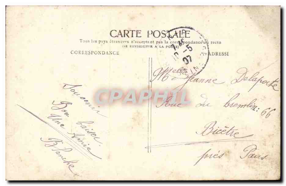 Jeune femme tenant un bouquet — L'apporte la joie — éditeur J.K. n°250 — Achterkant