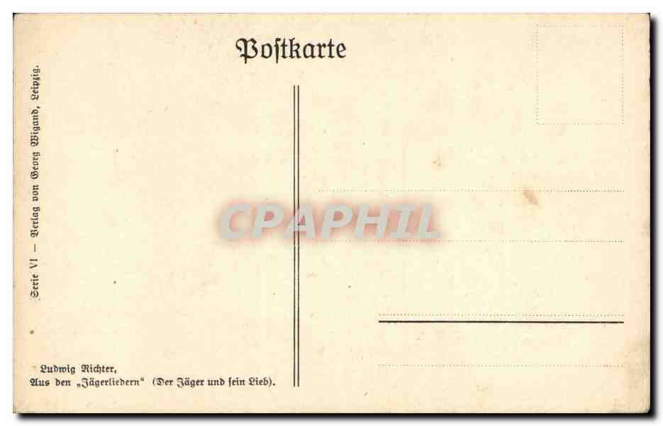CPA Fantaisie Femme — Rückseite