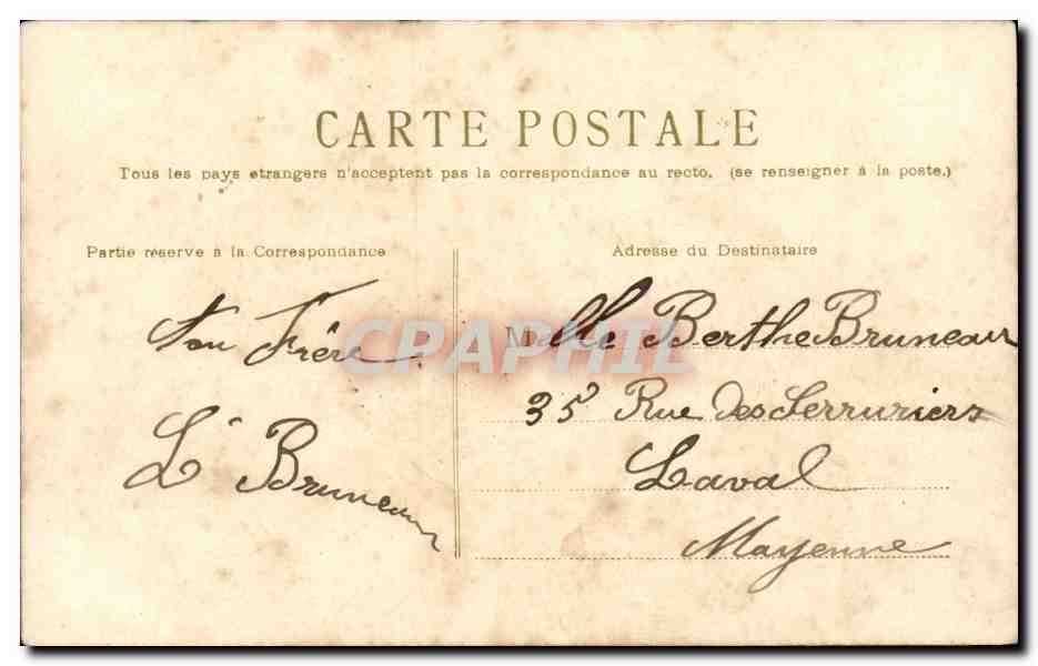 CPA Fantaisie Fleurs Roses Bonne fete — Rückseite