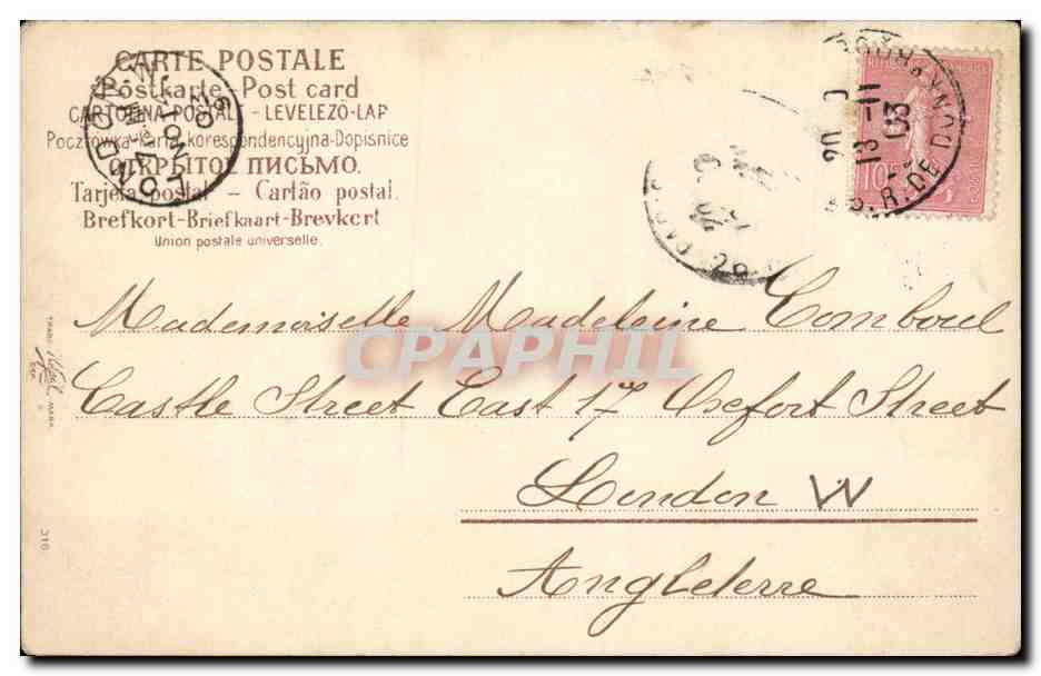 CPA Fantaisie Enfant Ange Angel Papillon Butterfly — Rückseite