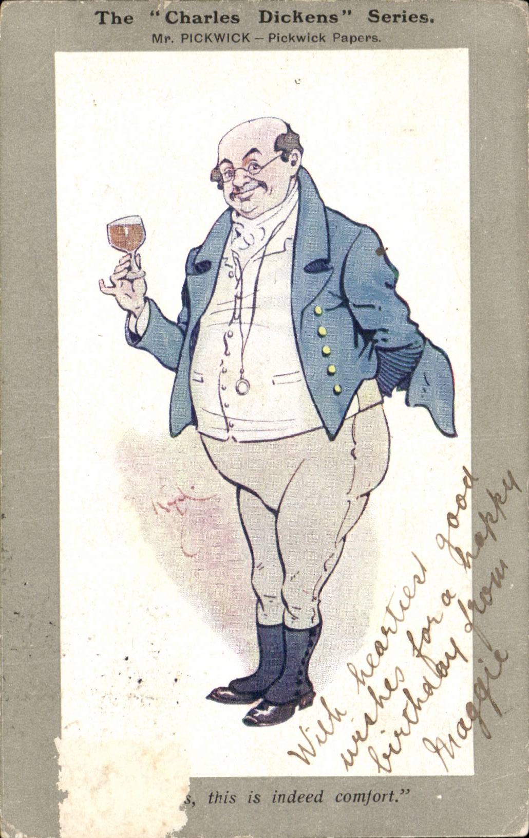 CPA The Charles Dickens Series Pickwick 
