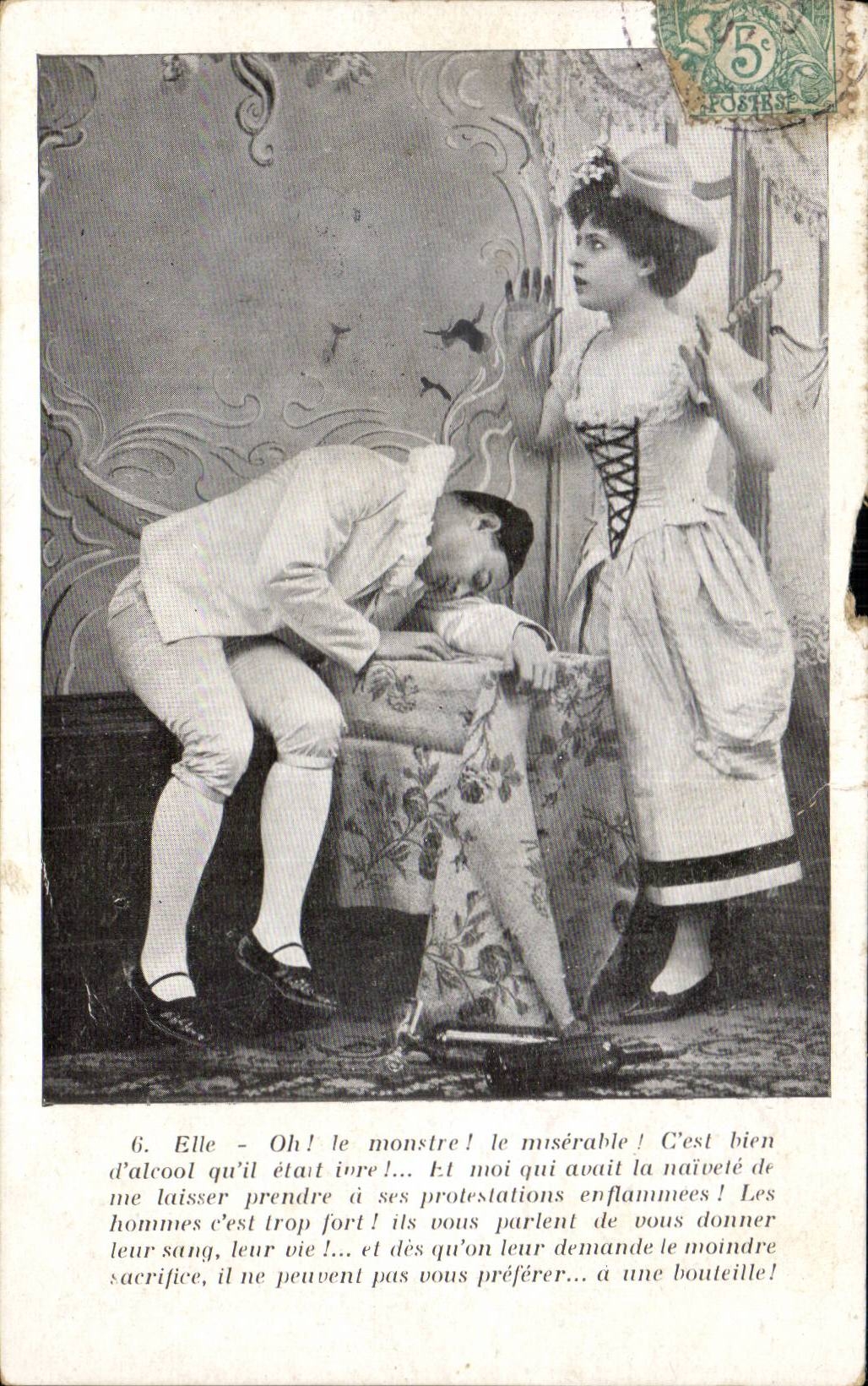 CPA Fantaisie Femme Pierrot