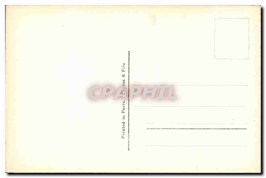 CPA Fantaisie Bibliotheque nationale Les precautions Costume Folklore — Verso