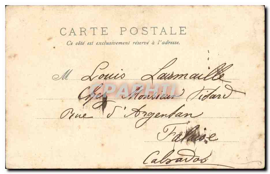 CPA Fantaisie Fleurs — Back