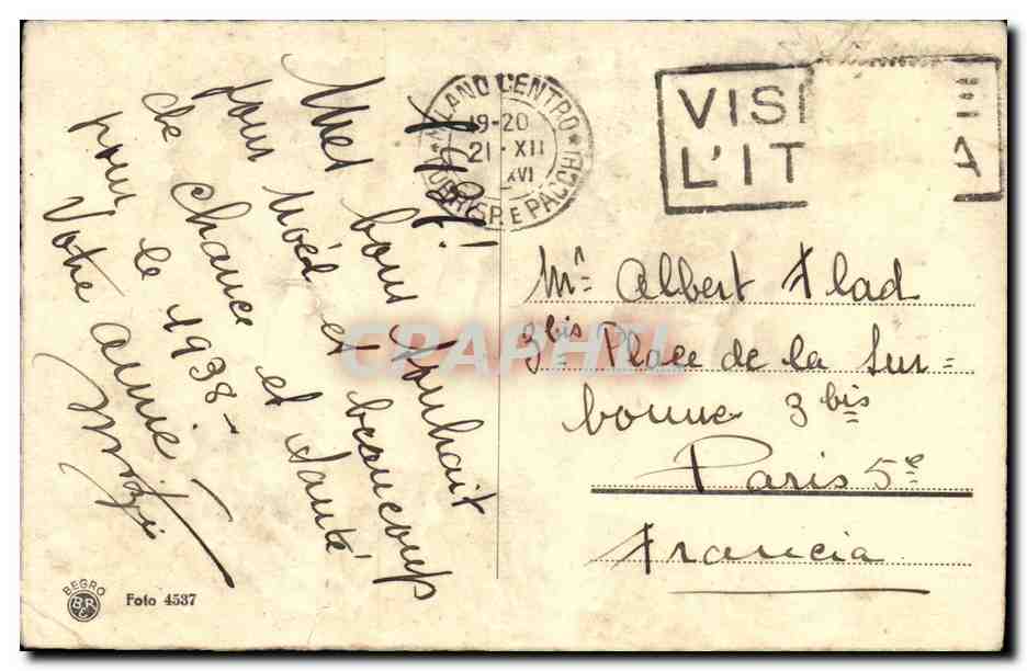 CPA Fantaisie Cloches — Verso