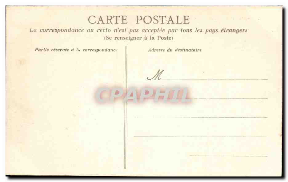 CPA Cholet Entree du jardin public — Rückseite